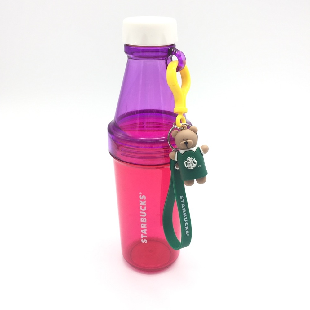 Starbucks Cold Drink Sunny Bottle with Bear Keychain 20fl oz/ 591ml